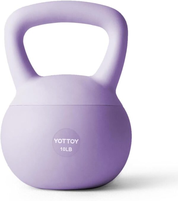 YOTTOY Soft Kettlebell with Anti-Slip Grip – Safe and Comfortable Weight for Home Workouts, Strength Training Set